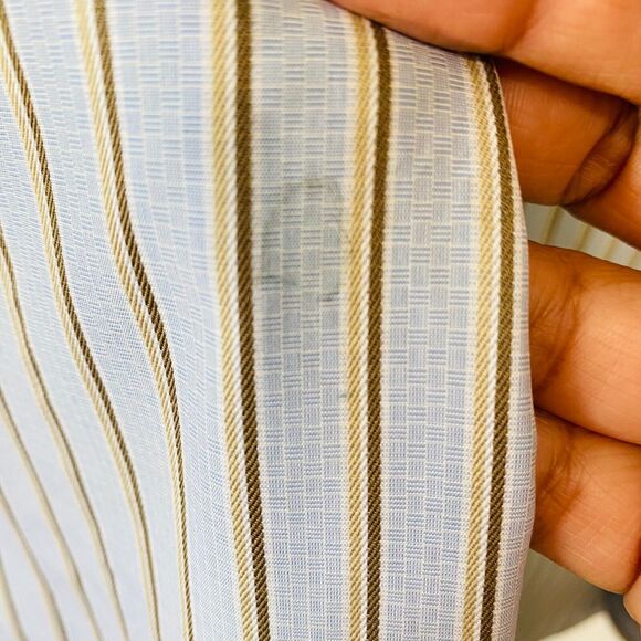 Vintage Brooks Brothers Makers and Merchants Men's Shirt 17.5 36 Regular Fit Usa - Picture 12 of 13